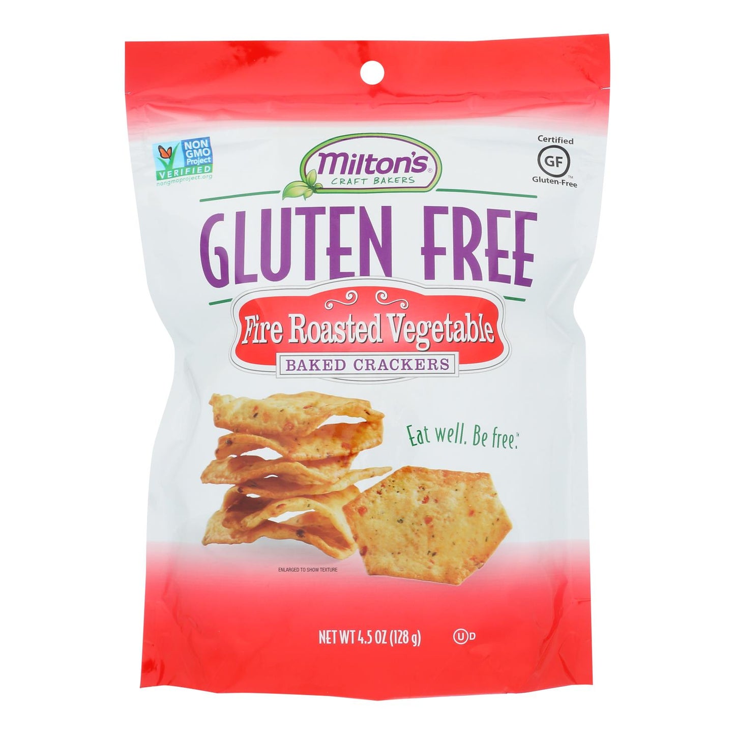 Miltons - Galletas vegetarianas tostadas al fuego sin gluten - Caja de 12 - 4.5 oz