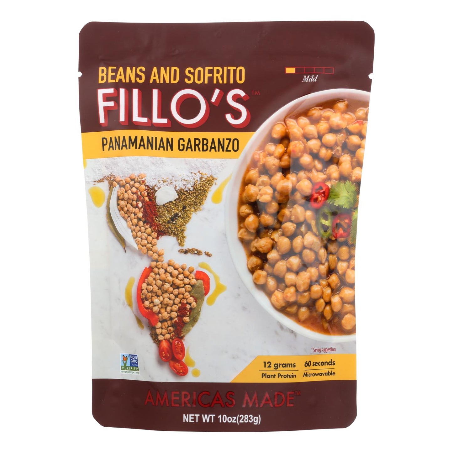 Fillo's Beans - 巴拿马鹰嘴豆 - 6 盒装 - 10 盎司。