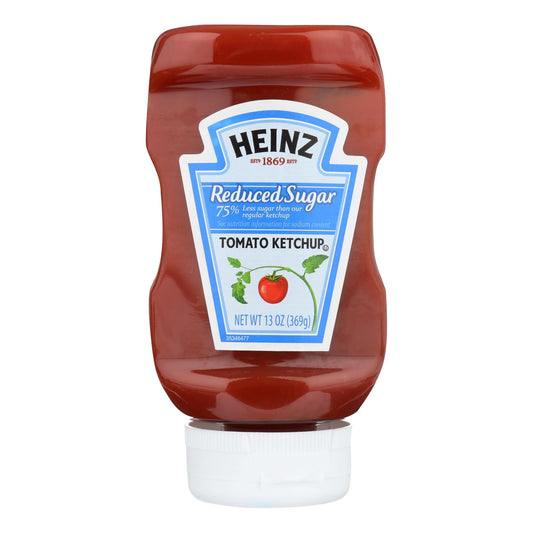 Ketchup Heinz, con bajo contenido de azúcar, caja de 6, 13 oz
