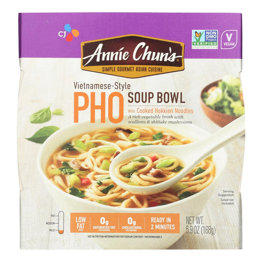 Tazón de sopa Pho vietnamita de Annie Chun - Caja de 6 - 6 oz.