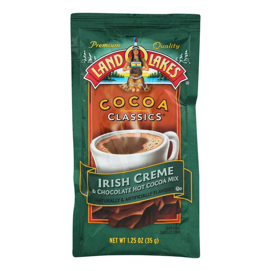 Mezcla clásica de cacao Land O Lakes: crema irlandesa y chocolate, 1,25 oz, caja de 12