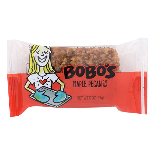 Bobo's 燕麦棒 - 全天然 - 不含麸质 - 枫糖山核桃 - 3 盎司 - 一箱 12 块