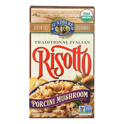 Lundberg Family Farms Risotto Porcini Mushroom - Case Of 6 - 5.9 Oz.