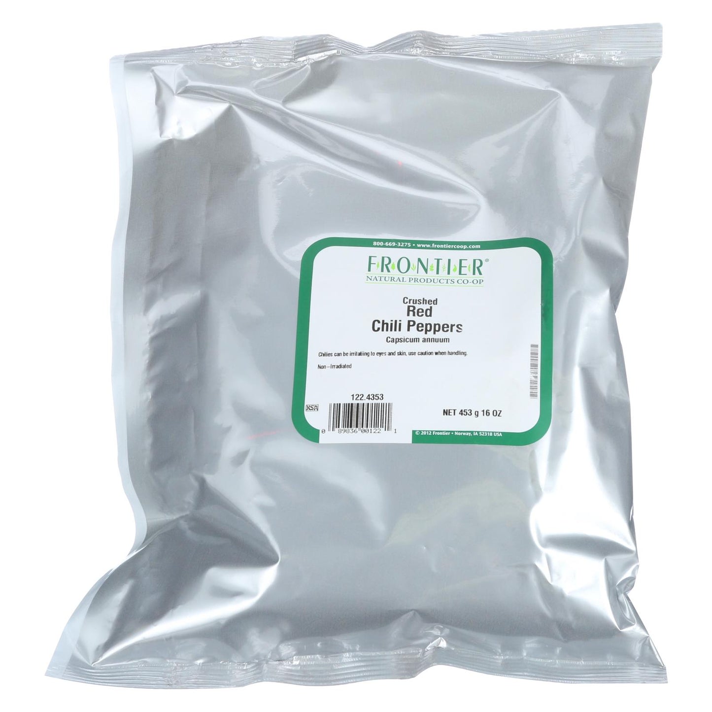 Frontier Herb 红辣椒片 - 单件散装商品 - 1 磅