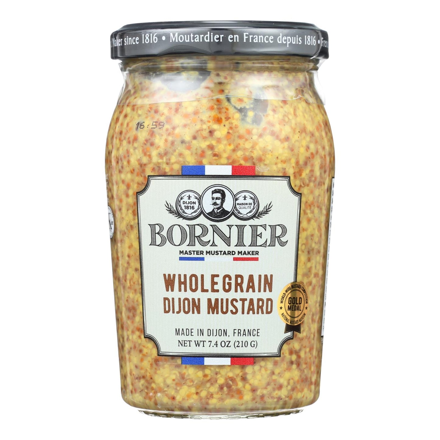 Bornier - Mustard - Whole Grain - Case Of 6 - 7.4 Oz.