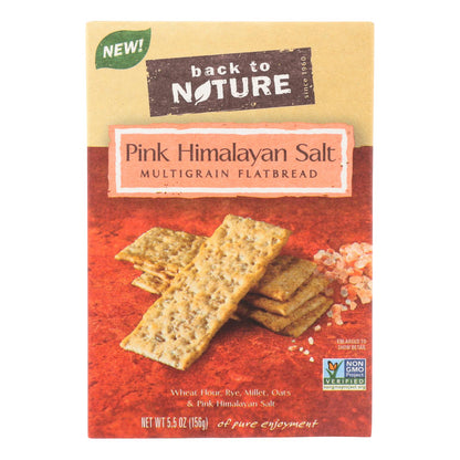 Pan plano multigrano Back To Nature con sal rosa del Himalaya, caja de 6, 5,5 oz