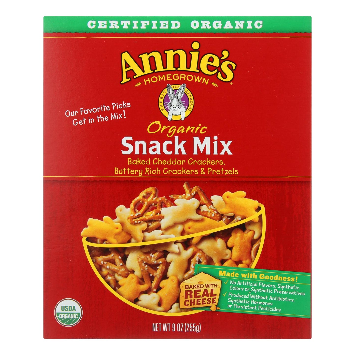 Conejitos orgánicos de cosecha propia de Annie - Caja de 12 - 9 oz.