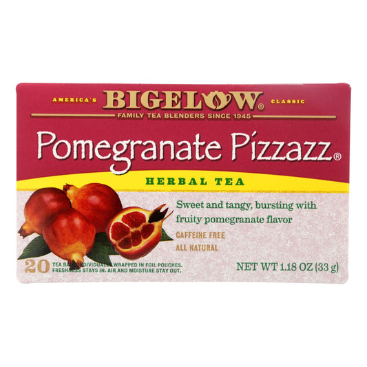 Té de hierbas Bigelow Tea - Pomegranate Pizzazz - Caja de 6 - 20 bolsas