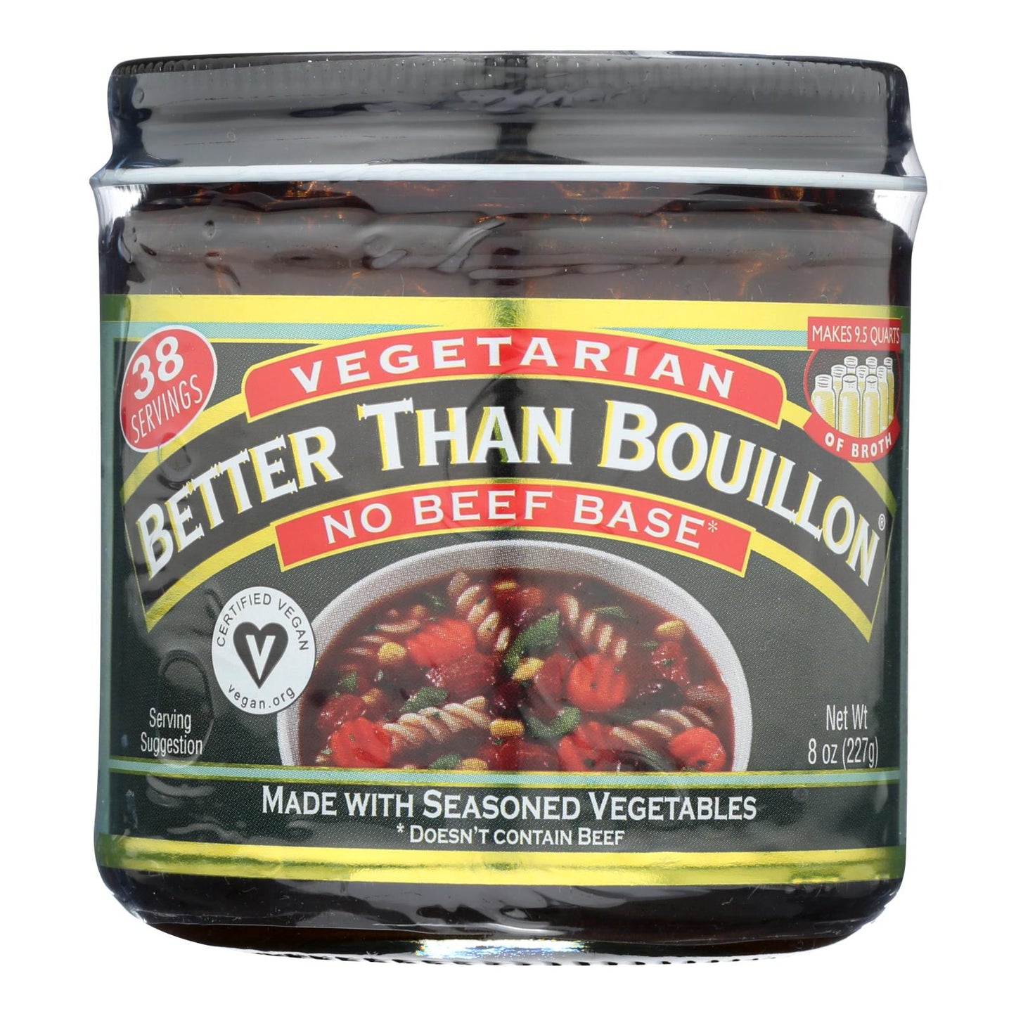 Base vegana Better Than Bouillon (sin carne de res), caja de 6 unidades de 8 oz