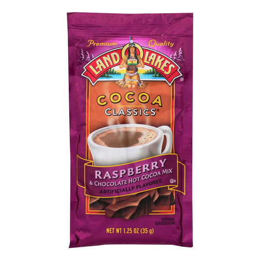 Mezcla clásica de cacao Land O Lakes, frambuesa y chocolate, 1,25 oz, caja de 12