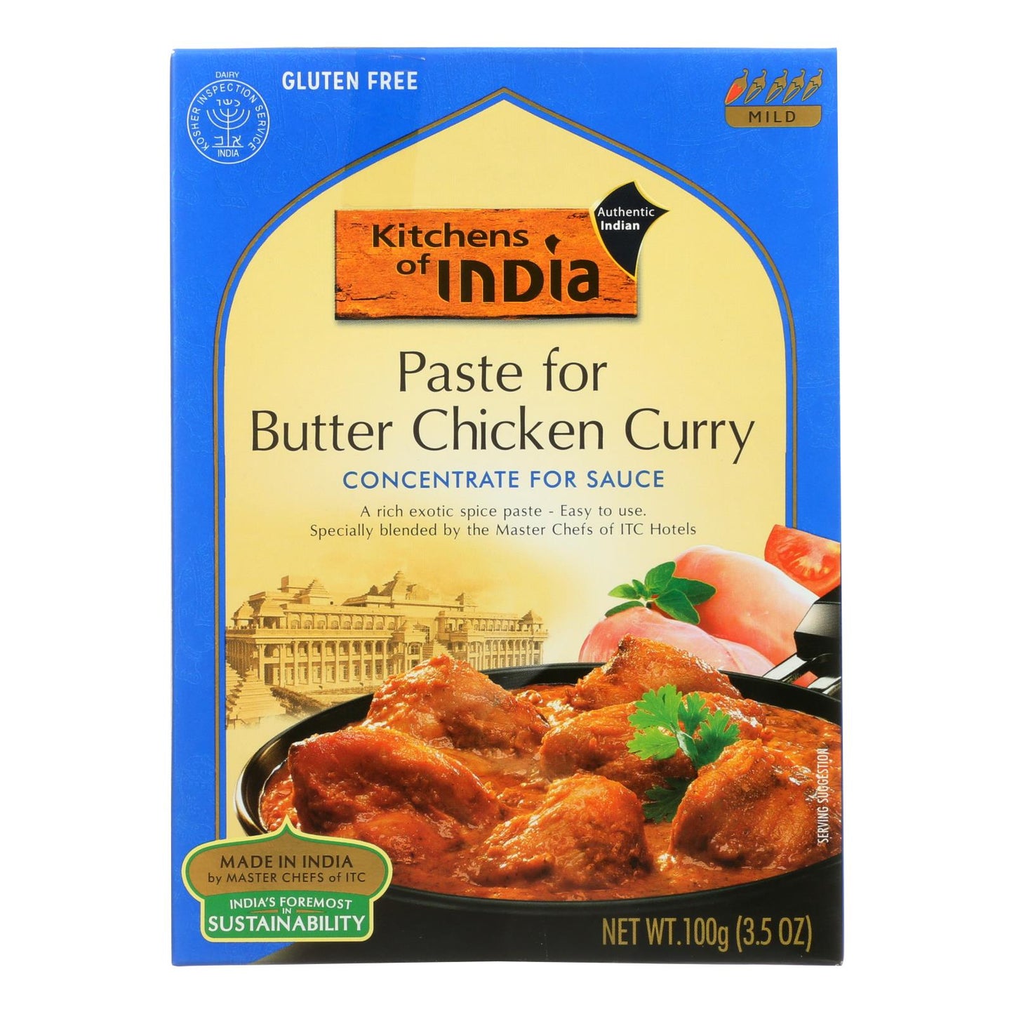 Kitchen Of India Paste - Butter Chicken Curry - 3.5 Oz - Case Of 6