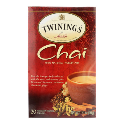 Twinings Tea Chai - Case Of 6 - 20 Bags