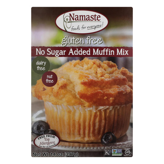 Namaste Foods Muffin sin gluten y sin azúcar - Mezcla - Caja de 6 - 14 oz.