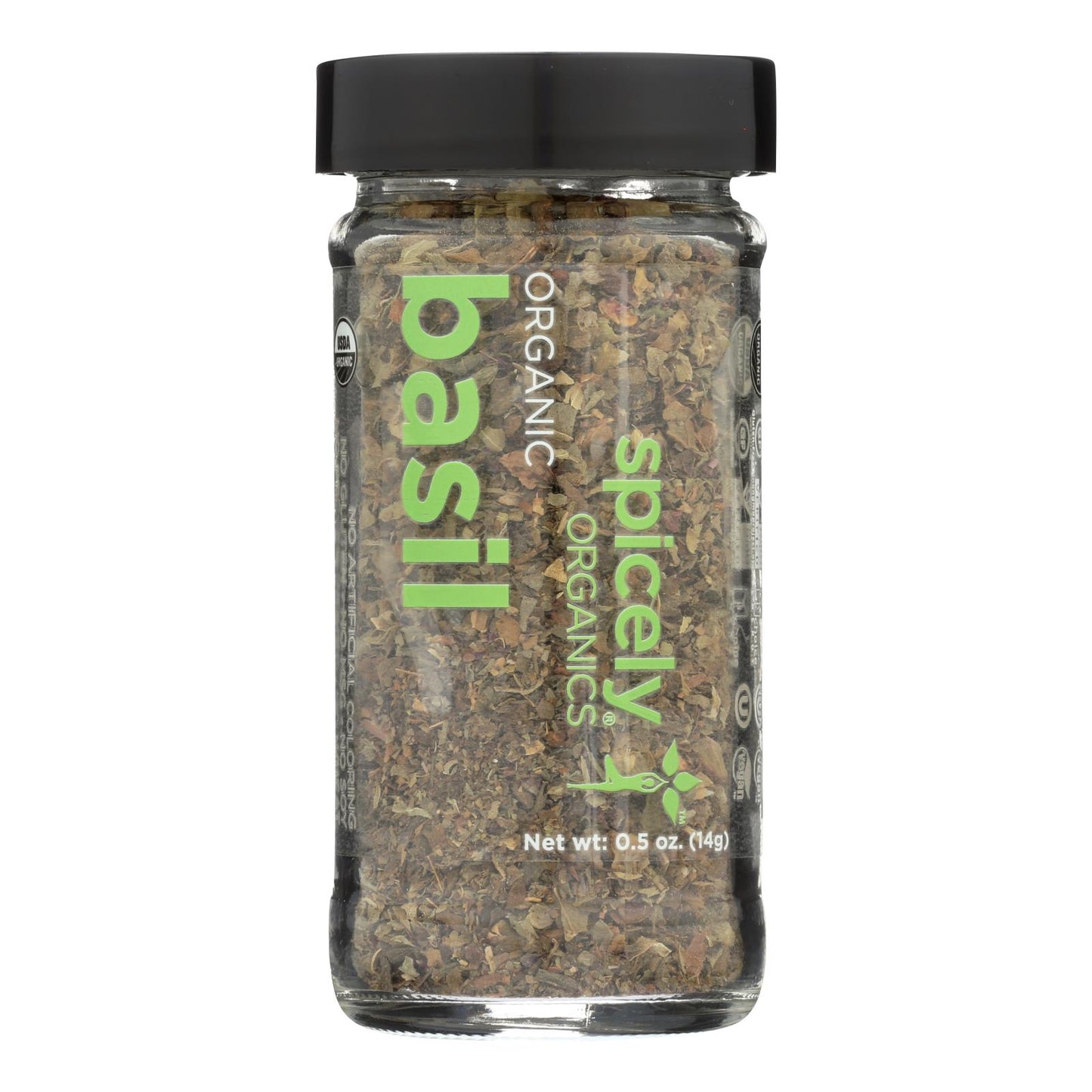 Spicely Organics - Organic Basil - Case Of 3 - 0.5 Oz.