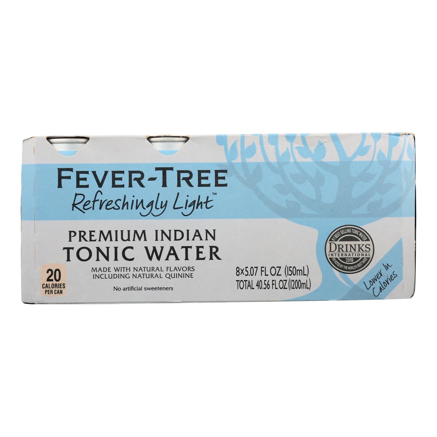 Fever-tree - 清爽的 Lt 补品罐装 - 3-8/5.07fz 一箱