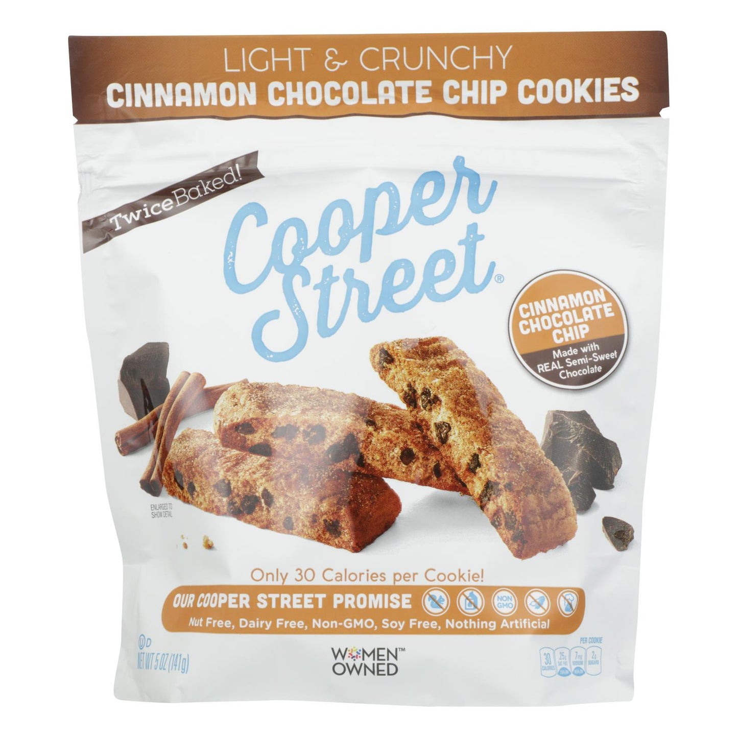 Cooper Street - Ckies Cinnamon Chocolate Chip - Caja de 6 - 5 oz