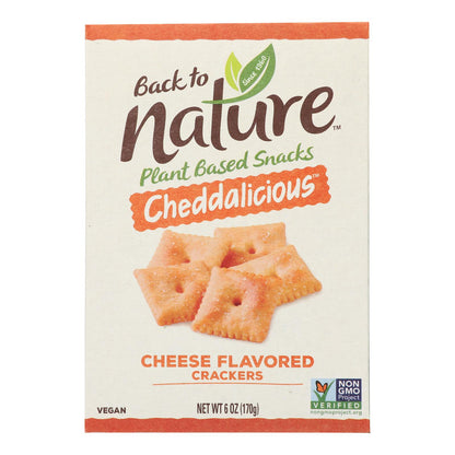 Back To Nature - Cracker Cheddalicious - Case Of 6-6 Oz