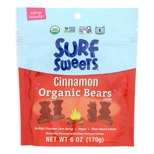 Surf Sweets - Ositos de caramelo con canela - Caja de 8 - 6 oz