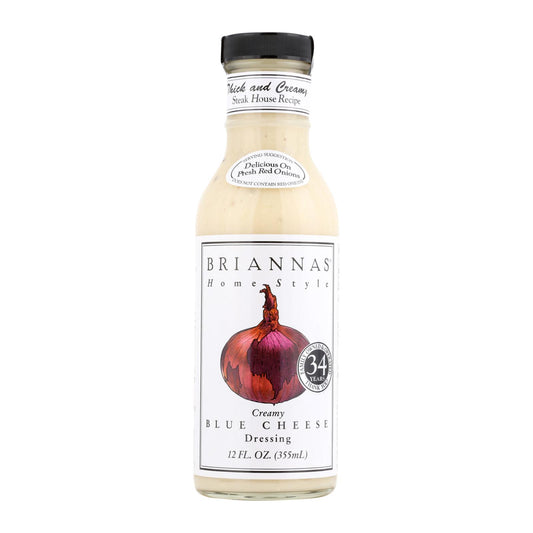 Brianna's - Aderezo para ensaladas - Queso azul cremoso - Caja de 6 - 12 fl oz.