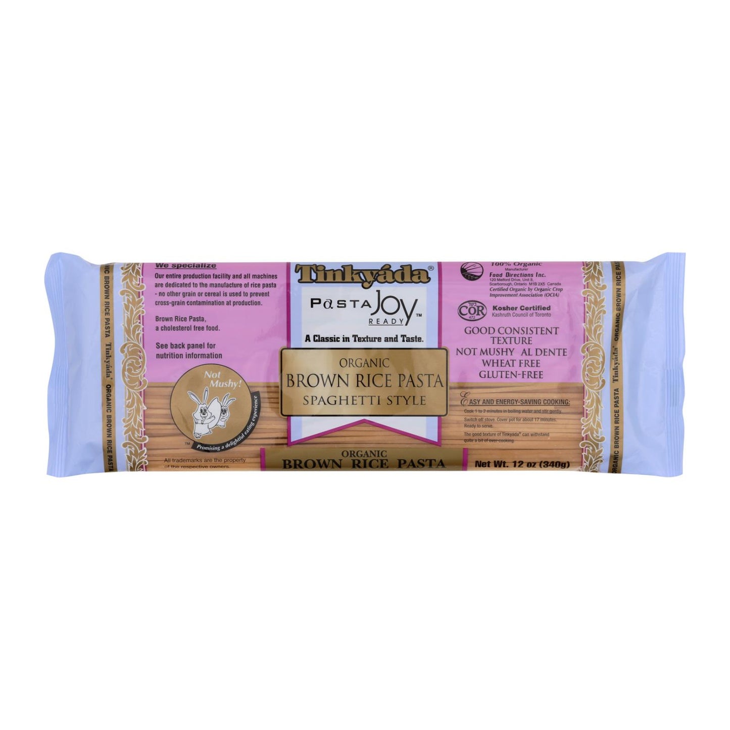 Tinkyada Organic Brown Rice Spaghetti - Case Of 12 - 12 Oz