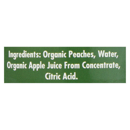 Melocotones orgánicos en rodajas de bosque nativo - Caja de 6 - 15 oz.