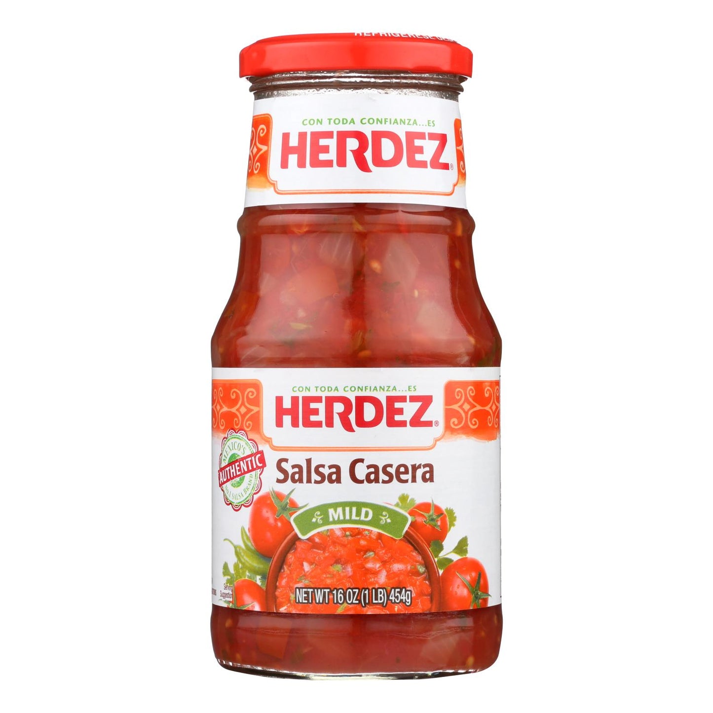 Salsa Herdez - Casera Mediana - Caja de 12 - 16 Oz.