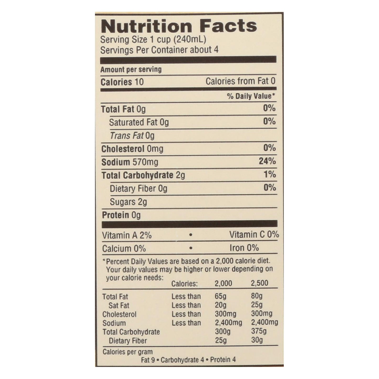 Caldo de verduras orgánico Emeril - Caja de 6 - 32 fl oz.