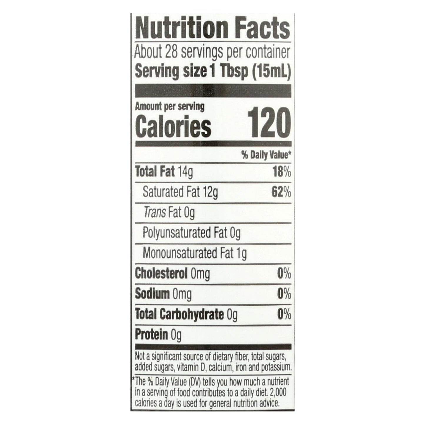 Aceite de coco orgánico sin refinar Spectrum Naturals - Caja de 12 - 14 fl oz.
