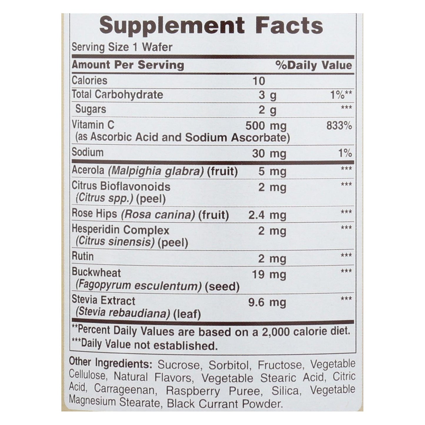 American Health - Super Acerola Plus - 500 mg - 100 obleas masticables