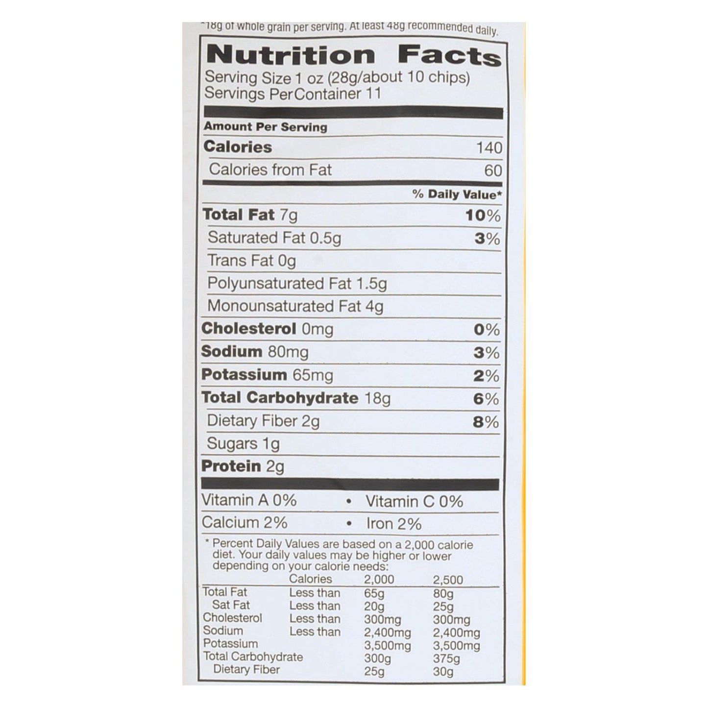 La comida debe tener buen sabor. Chips de tortilla multigrano - Multigrano - Caja de 12 - 11 oz.