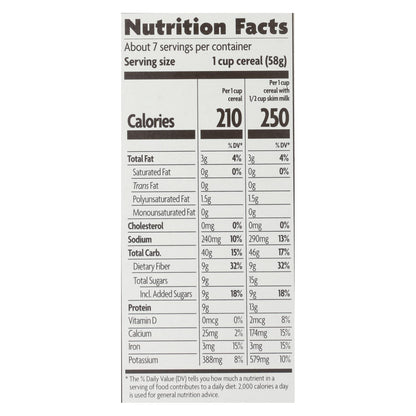 Nature's Path Organic Optimum Power 亚麻谷物 - 蓝莓肉桂 - 12 盒装 - 14 盎司。