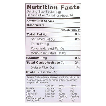 Tortitas de arroz simples para madre - Arroz - Caja de 12 - 4.5 oz.