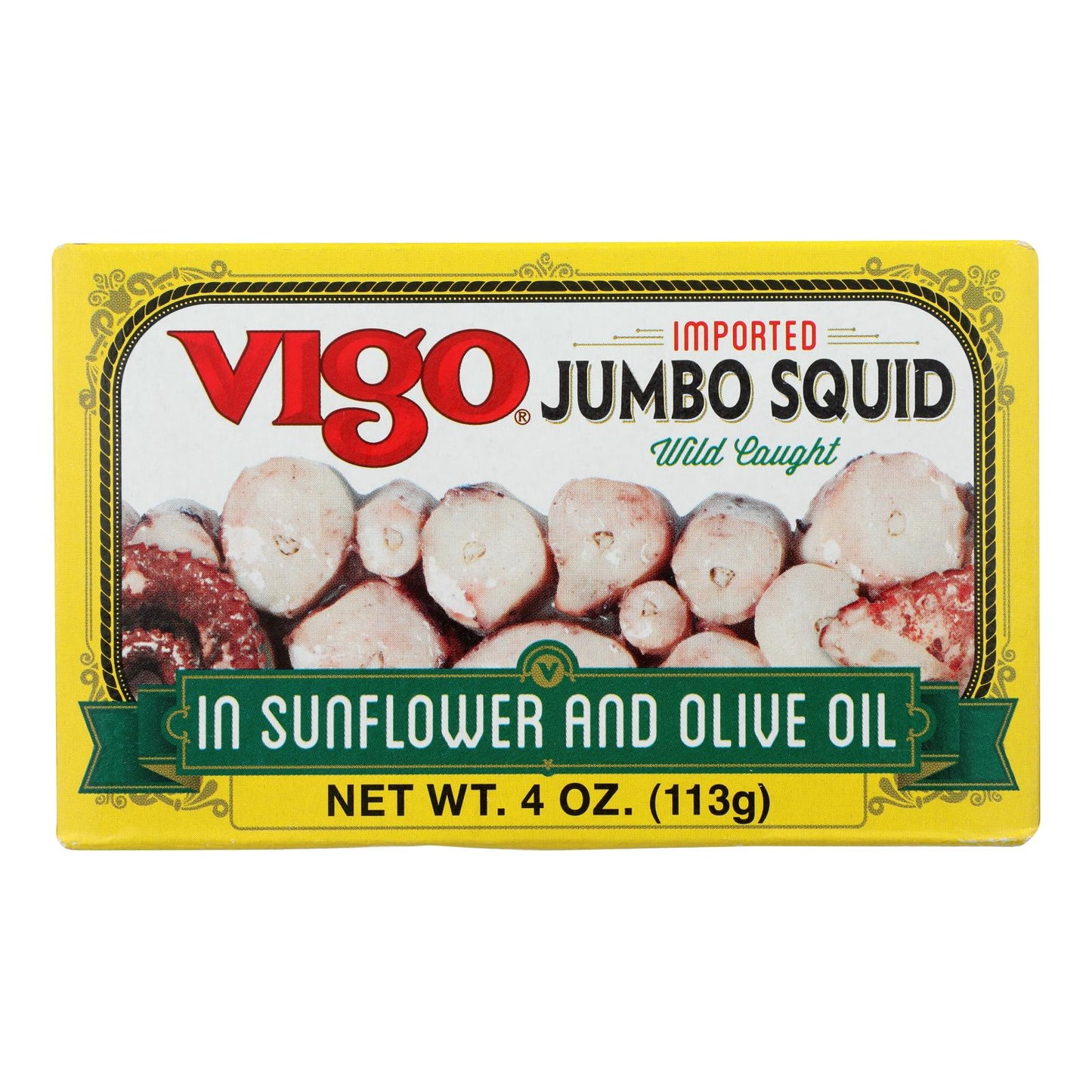 Vigo Wild Caught Octopus In Soy And Olive Oil  - Case Of 10 - 4 Oz