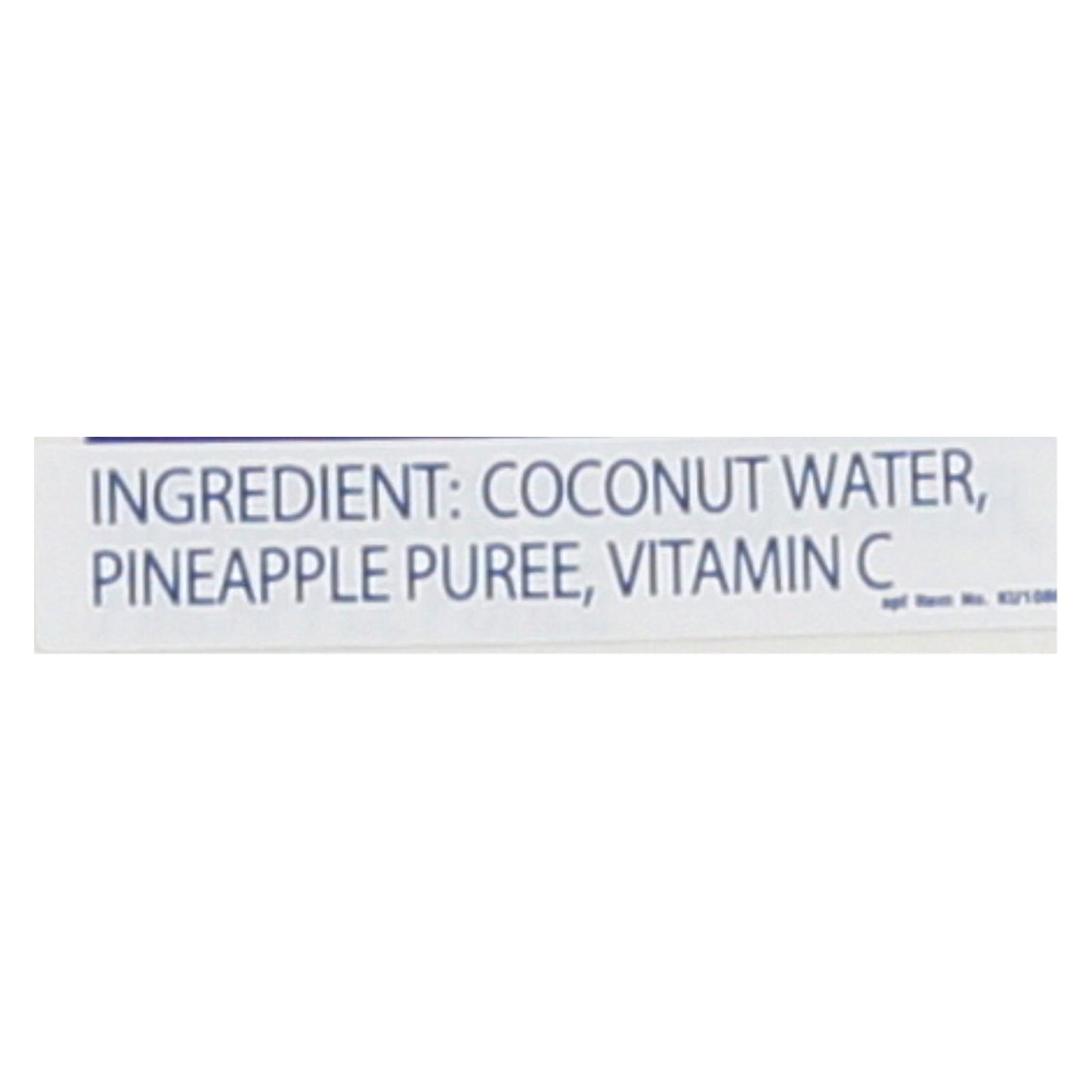 C2o - Agua de coco pura - Piña - Caja de 12 - 33,8 fl oz.