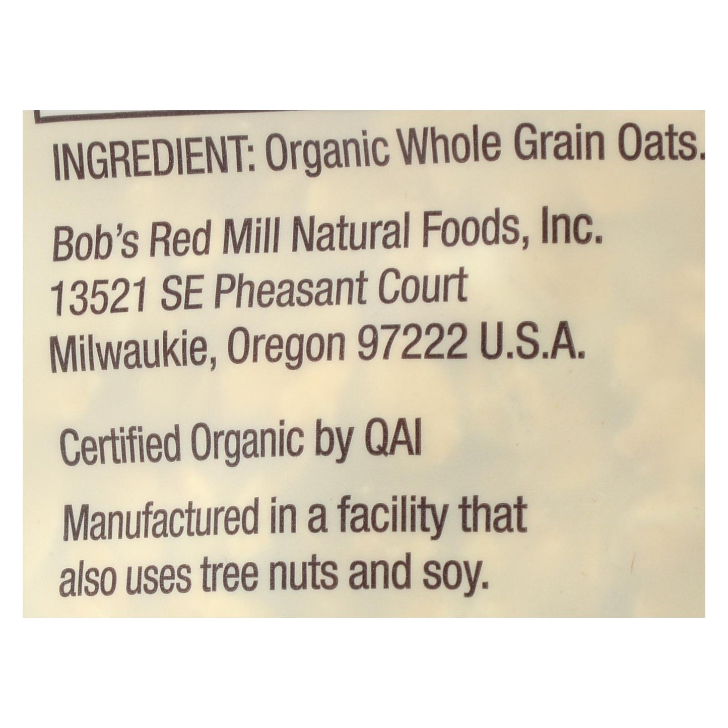 Bob's Red Mill - Organic Old Fashioned Rolled Oats - Gluten Free - Case Of 4-32 Oz