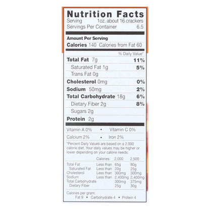 Rw Garcia 3 Seed Sweet Potato Crackers  - Case Of 6 - 6.5 Oz