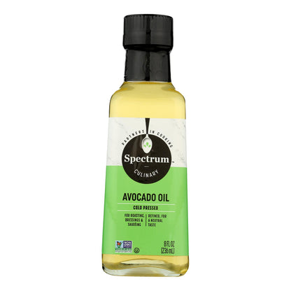 Aceite de aguacate Spectrum Naturals - Refinado - 8 oz - Caja de 6