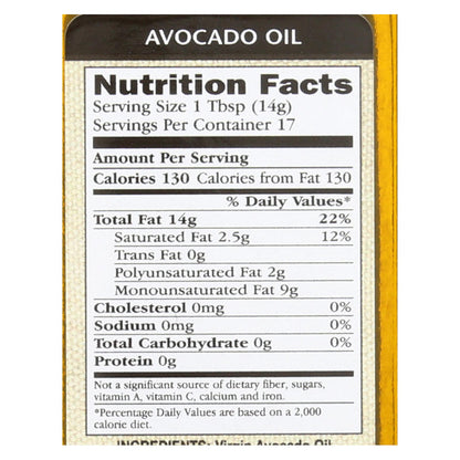 Aceite de Aguacate Colección Internacional - Virgen - Caja de 6 - 8.45 Fl Oz.