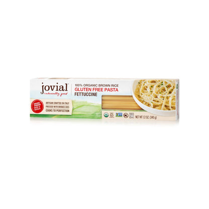 Jovial - Organic Brown Rice Pasta - Fettuccine - Case Of 12 - 12 Oz.