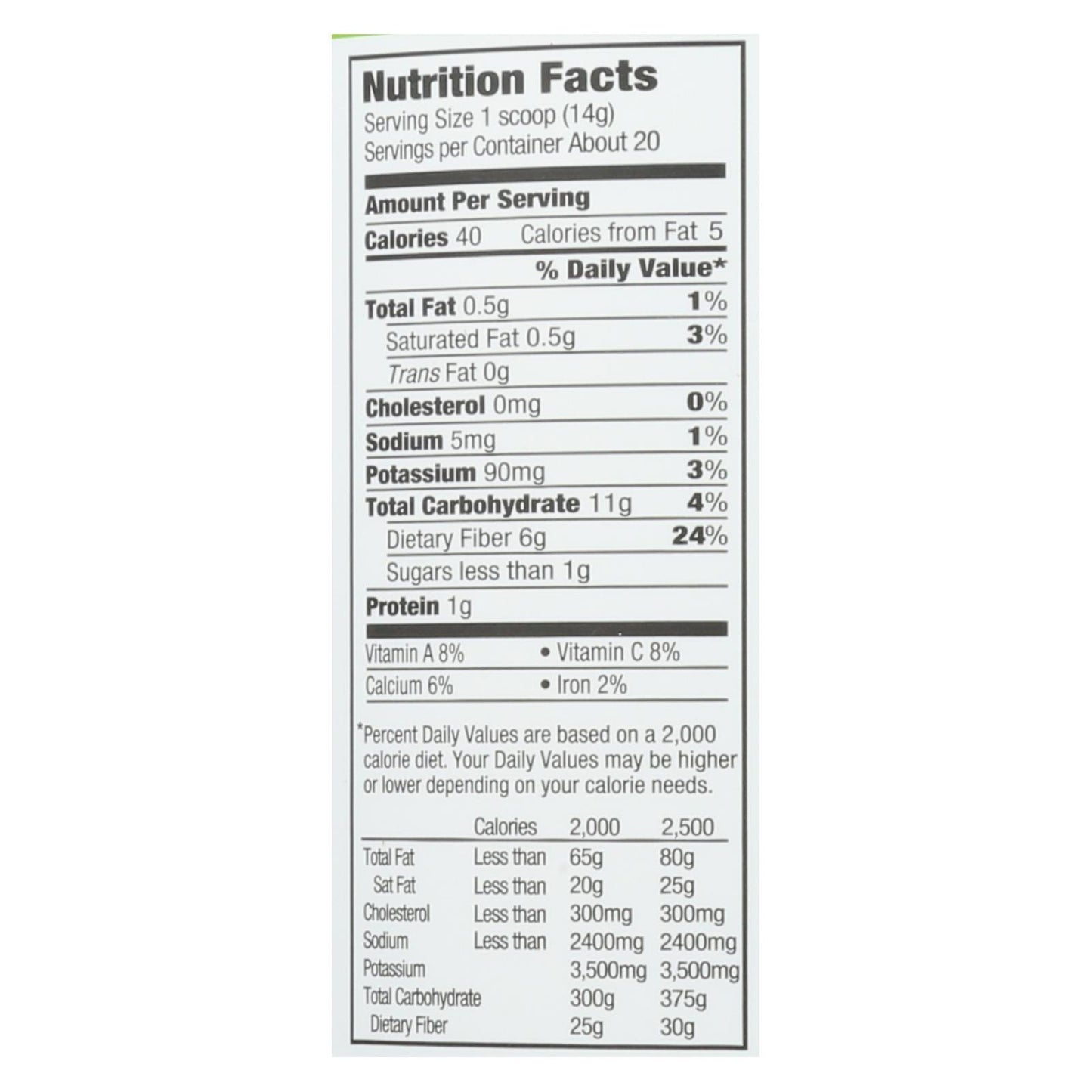 Orgain 有机超级食品 - 粉末 - 0.62 磅