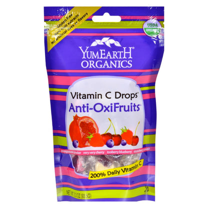 Gotas de vitamina C orgánicas Yummy Earth - Anti-oxifruits - Caja de 6 - 3,3 oz