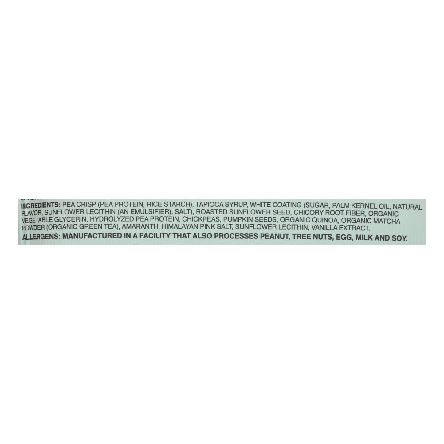 Mezcla - Prot Bar Japns Matcha Vainilla - Caja de 15-1.4 Oz