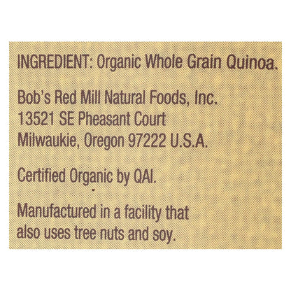 Quinoa integral orgánica Bob's Red Mill - Caja de 4 - 26 oz