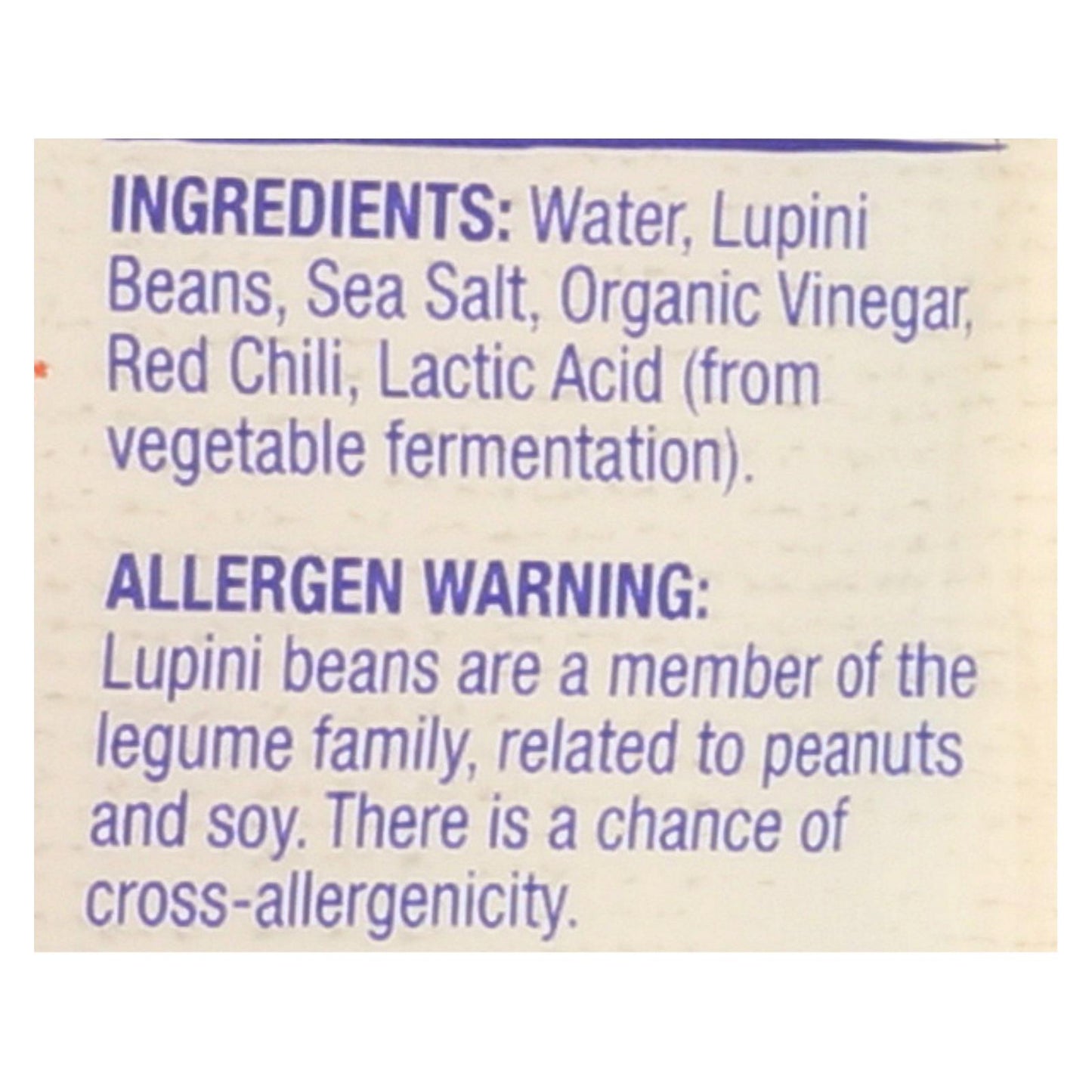 Snack Brami Lupini - Pimiento picante - Caja de 8 - 5.3 oz.