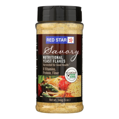 Fórmula de apoyo vegetariano de levadura nutricional Red Star - Copos de levadura - Mini - Caja de 6 - 5 oz.