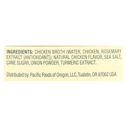 Pacific Natural Foods Chicken Broth - Free Range - Case Of 12 - 32 Fl Oz.