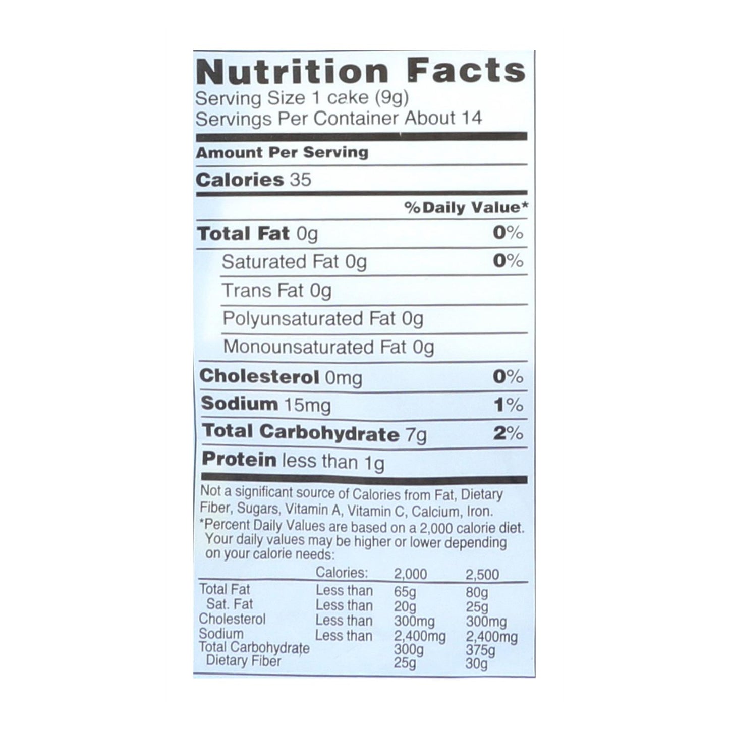 Tortitas de arroz integral para madres - Sencillas y saladas - Caja de 12 - 4,5 oz.