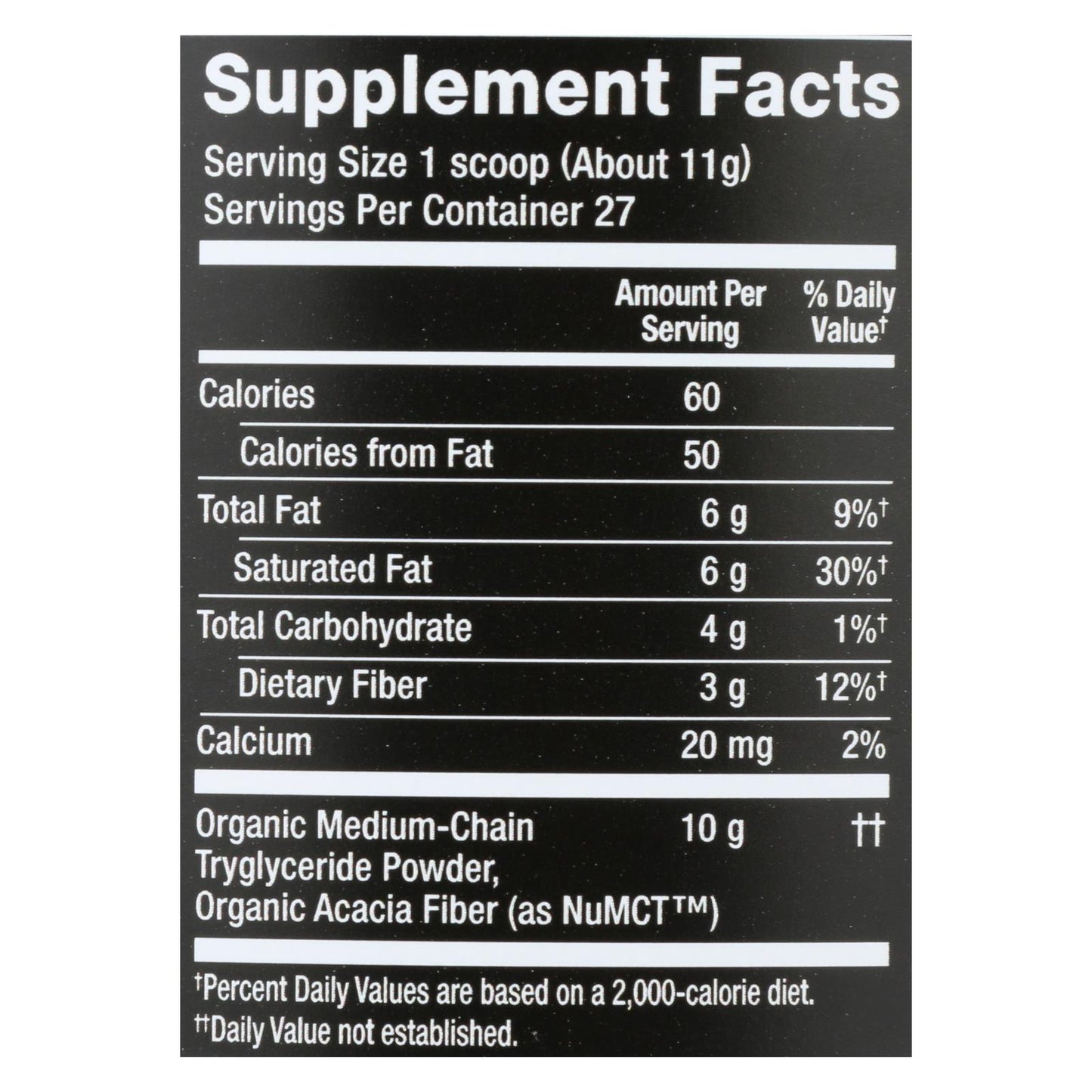 Nutiva - Polvo Mct vainilla - 1 unidad - 10,6 oz