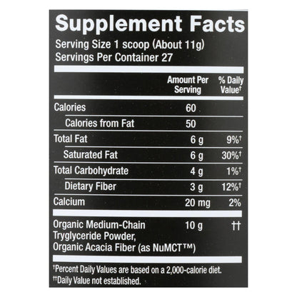 Nutiva - Polvo Mct vainilla - 1 unidad - 10,6 oz
