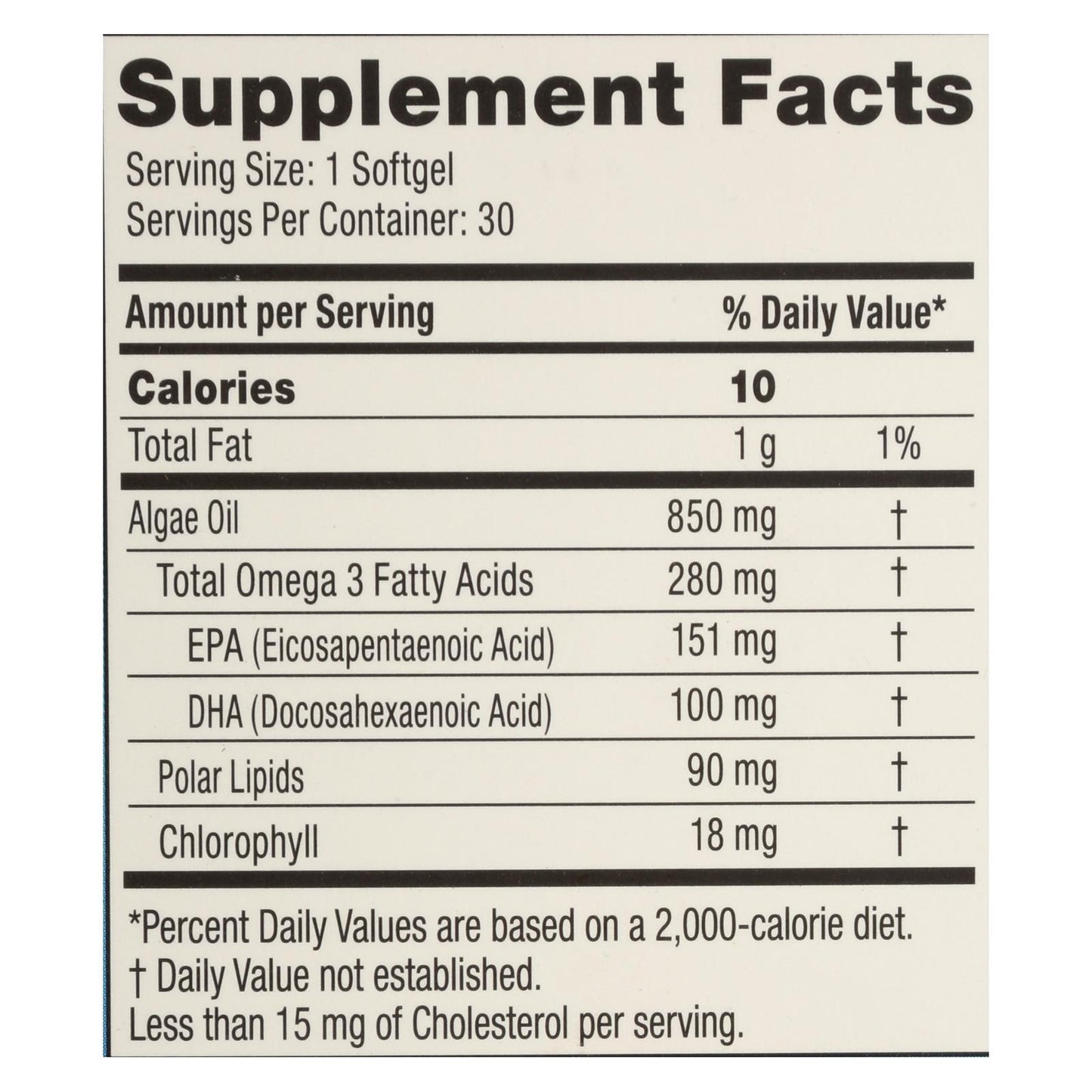 Iwi - Supp Alge Epa/dha Omega3 - Ea Of 1-30 Sgel